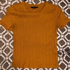 Ribbed short sleeve shirt